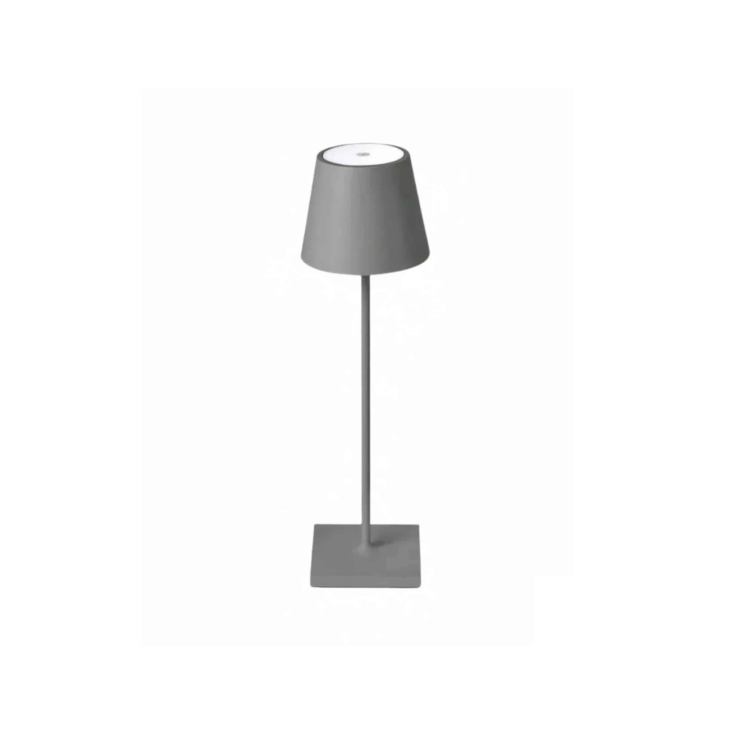 SAX-HORECA-lampa-siva-LMPB Stona lampa, punjiva, siva – LMPS - Slika 1