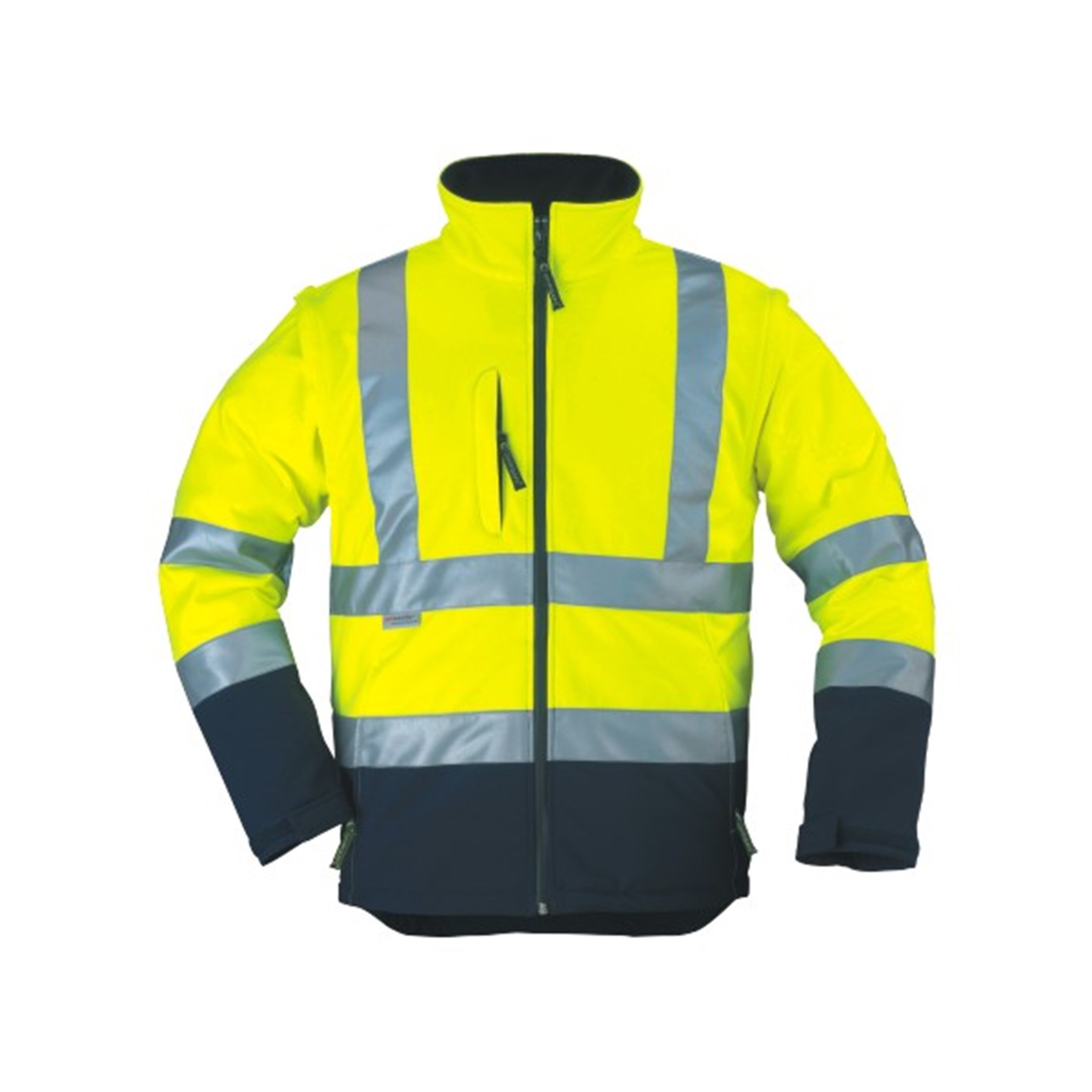 2U1STATIONZUTA 2u1 signalna Hi-Vis softshell jakna STATION žuta - Slika 1