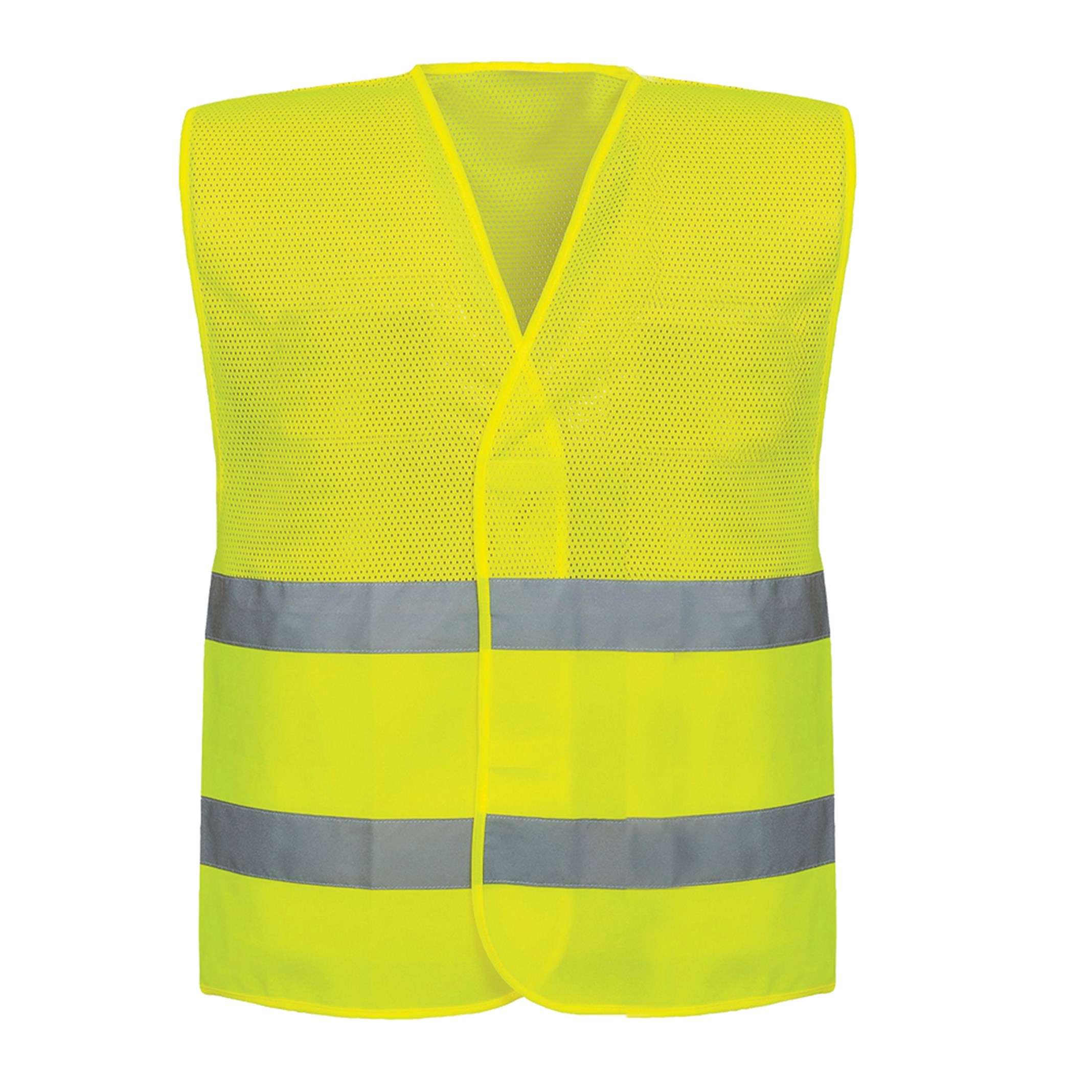 PRSLUK_KANES_MESH_ZUTI Signalni prsluk KANES MESH žuti - Slika 1