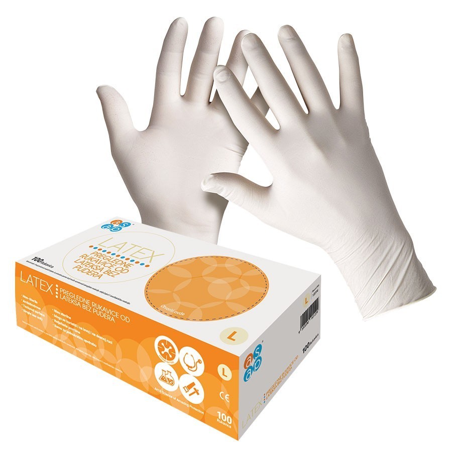 asap-latex-jednokratne-rukavice,-bez-pudera ASAP Latex jednokratne rukavice, bez pudera - Slika 1