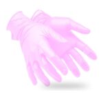 PPS ROSE SAFE – nitrilne hemijske medicinske rukavice, roze, 3.5G - Slika 2