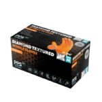 PPS DIAMOND GRIP – nitrilne hemijske rukavice, narandzaste, 8.0G